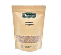 Thames Organic Spelt Grain, Nutty & Hearty, Versatile Whole Grain for Baking & Cooking, Organic & Non-GMO, Rich in Plant Protein & Fiber - Ideal for Vegan, Vegetarian Diets 500g