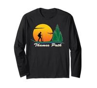 Thames Path Hiking Path, Trails, Ways and Rivers Long Sleeve T-Shirt