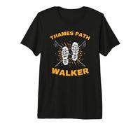 Thames Path Walker Walking Rambling Footpath Premium T-Shirt