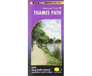 Thames Path: XT40 (Route Map Series): 1 by Harvey Map Services Ltd (2012)