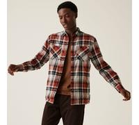 'Thamos' Long Sleeved Checked Shirt Regatta Orange XXL