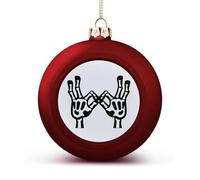 Than Love Christmas Tree Ornaments 1.6 Inch Shatterproof Pc Plastic Balls with Lanyard Baubles Hanging Christmas Ball Ornaments for Xmas Tree Holiday Party Wedding Home Decorations-red