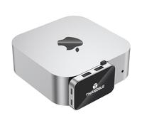 THANDBLE Mac mini M4 Dock & Hub, 6 in 1 Mac mini Hub with 2*USB-A 2*USB-C 10Gbps 3.2 Gen2 Port, SD/TF 170M/s Card Reader, High-Speed Data Transfer Support for Office, Design, Creation, Hanging Stand