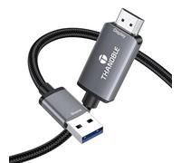 THANDBLE USB to HDMI Adapter Cable 6FT, 1080P 60Hz USB A 3.0 to HDMI Adapter for Monitor, TV, Projector, Compatible with Mac OS Windows 7/8/10/11 - Requires Driver Installation