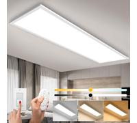 Thanger LED Ceiling Light with Remote Control, 100 x 25 cm, 28 W Dimmable, 2700 K - 6500 K, White, Modern Style, Energy Efficient, Living Room, Kitchen, Dining Room, Bedroom, Office