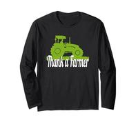 Thank a Farmer - Tractor Green Long Sleeve T-Shirt