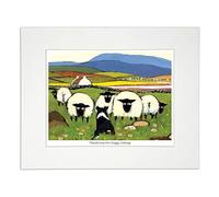 'Thank Ewe For Doggy Sitting' Mounted Print by Thomas Joseph - Sheep Art
