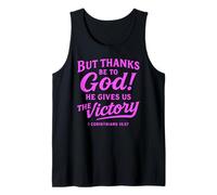 Thank God Corinthians Bible Verse Faith Scripture Prayer Tank Top