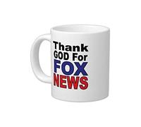 Thank god for Fox News' White Ceramic Material Magical Coffee Mug - Sizes