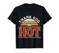 Thank God for Making Me Hot Confident Vibes - Value Graphic T-Shirt, Men, Black, XL
