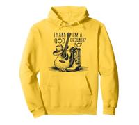 Thank God I'm A Country Music Boy Cowboy Western Retro Pullover Hoodie