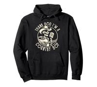 Thank God I'm A Country Music Boy Cowboy Western Retro Pullover Hoodie