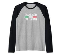 Thank God I'm Italian Raglan Baseball Tee