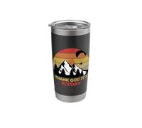 Thank God It's Flyday, Retro Paraglider, Paragliding Design Stainless Steel Insulated Tumbler