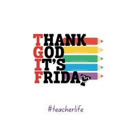 Thank God It's Friday notebook: TGIF teacher notebook, 6ins x 9ins with 120 lined pages, Funny teacher notebook.
