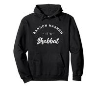 Thank God It's Shabbos Baruch Hashem Shabbat Shalom Hebrew Pullover Hoodie