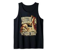 Thank Jesus Luke 17:11-19 Christian Thanksgiving Gratitude Tank Top
