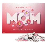 Thank Mom You Are The Best Puzzle for Adults 1000 Pieces Wood Puzzles Home Educational Games DIY Toys 1000pcs (75x50cm)
