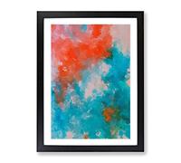 Thank You Abstract Framed Print for Living Room Bedroom Home Office Décor, Wall Art Picture Ready to Hang, Black A2 Frame (62 x 45 cm)