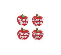Thank You Apple Sugar Decorations - 12 piece - single
