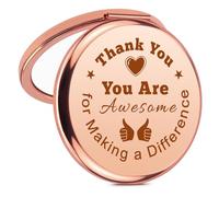 Thank You Appreciation Gifts for Mentor Teacher Nurse Compact Mirror Employee Appreciation Gift Makeup Mirror Going Away Gift Retirement Gifts for Coworker Boss Friends Pocket Mirrors
