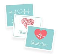 Thank You Card Assorted Pack Folding Note Cards with Envelopes for Essential Workers Teachers Nurses Medical First Responders Multipack of Cards (24 Count)