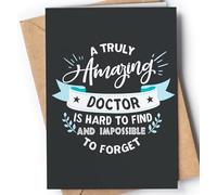 Thank You Card for Doctor | Awesome appreciation and gratitude card for men or women for any occasion: Birthday, Retirement, Graduation or just because.