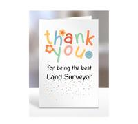Thank you card for Land Surveyor, men, women, him, her, colleague, boss, manager, supervisor, friend, gifts, presents for christmas, A5-212b_57