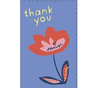 Thank You Card For Male/Female,Thank You Card for Men/Women,Simple Flower Design Greetings with Scalloped Edge Suitable For Friend,Teacher or Any Loved One Made in the UK
