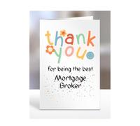 Thank you card for Mortgage Broker, men, women, him, her, colleague, boss, manager, supervisor, friend, gifts, presents for christmas, A5-212b_132