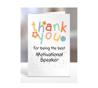 Thank you card for Motivational Speaker, men, women, him, her, colleague, boss, manager, supervisor, friend, gifts, presents for christmas, A5-212b_134