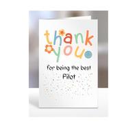 Thank you card for Pilot, men, women, him, her, colleague, boss, manager, supervisor, friend, gifts, presents for christmas, A5-212b_205