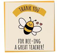 Thank You Card for Teacher, End of Year Leaver Card, Thank You For Bee-ing A Great Teacher, End of Year Gifts, Best Nursery Teacher