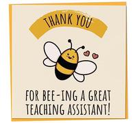 Thank You Card for Teaching Assistant, Thank You For Bee-ing An Amazing Teaching Assistant, Nursery Teacher Card, Teaching Asssitant Card, Teacher Gifts, Leaving Card
