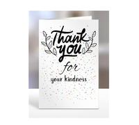 Thank you Card, For your kindness, Birthday Gifts for Men, Women, Colleagues, Boss, Dad, Mum, Best Friend, Presents for Christmas, A5-173_90