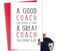 Thank You Card, Funny Thank You Coach Card for Men Women, Thankyou Cards for All Occasions Her or Him, Appreciation Cards, Baseball Coach Gifts Wrestling Soccer Coach Retirement Birthday Gifts