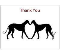 Thank You Card Greyhound Whippet Lurcher Italian Dog - CUSTOM TEXT