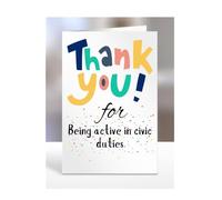 Thank you Card Present, For Being active in civic duties, Birthday Gifts for Men, Women, Female, Male, Him, Her, Presents for Christmas, A5-172a_19