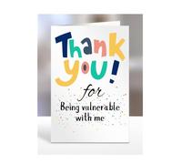 Thank you Card Present, For Being vulnerable with me, Birthday Gifts for Men, Women, Female, Male, Him, Her, Presents for Christmas, A5-172a_49