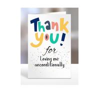 Thank you Card Present, For Loving me unconditionally, Birthday Gifts for Men, Women, Female, Male, Him, Her, Presents for Christmas, A5-172a_176