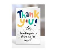 Thank you Card Present, For Teaching me to stand up for myself, Birthday Gifts for Men, Women, Female, Male, Him, Her, Presents for Christmas, A5-172a_284