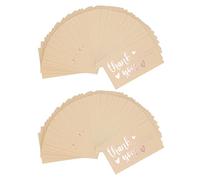 Thank You Cards, 200Pcs Gold Paper Cards 3.5x1.9 Inch - Elegant Gold Script, Durable Material, Ideal for Business and Retail Appreciation