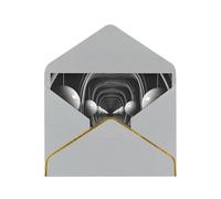 Thank You Cards - Blank Greeting Cards in Assorted Colors for Multiple Purposes Black and white tunnel