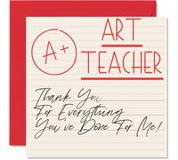 Thank You Cards for Art Teacher Teacher