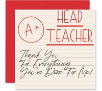 Thank You Cards for Head Teacher Teacher