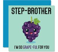 Thank You Cards for Step Brother, Grape-Ful