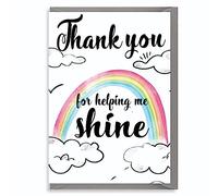 Thank You Cards for Teachers - Head Teacher Card, Perfect for Teacher's Goodbye, Appreciation, Teaching assistant card, Making me shine K5