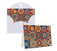 Thank You Cards Set Of 1 With Envelopes, Retro Flowwer 4x6 Inch Greeting Cards Elegant Blank Card For Personalized Notes Formal All Occasion Card Suitable For Small Business, Baby Shower, Wedding