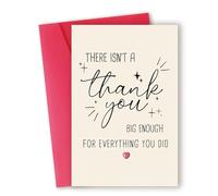 Thank You Cards, Thank You Card with Envelope, Happy Appreciation Card, Thank You Surgeon card for Her Him Teacher Boss Mentor Nurse Doctor Families (4.9 * 6.9in)