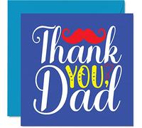Thank You Cards - Thank You Dad - Thankyou Cards for Him Men, Heartfelt Appreciation Card Gifts, 145mm So Much Greeting for Father Daddy Papa
